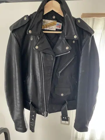 schott Perfecto 블랙 더블 라이더 자켓