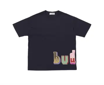 buddix 빅 로고 프린트 반팔 티셔츠 사이즈 M 네이비