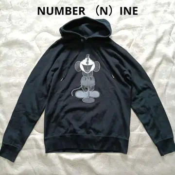 NUMBER (N)INE 복각판 디즈니 후드티 사이즈 2 미키마우스
