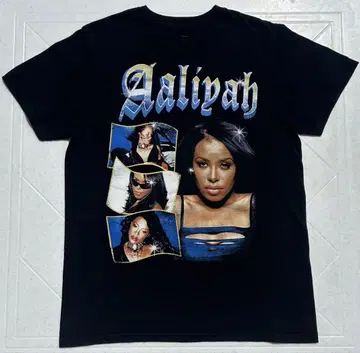 Aaliyah 포토 프린트 티셔츠 S