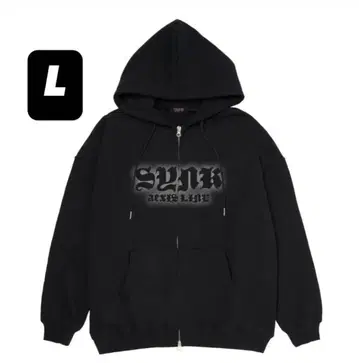 SYNC 블랙 집업 후디 L