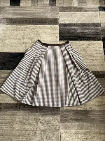 폭시 뉴욕 홀리 스커트 깅엄 체크