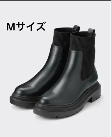 [ 시착만 ] GU 울트라 스트레치 볼륨 밑창 숏부츠 M 사이즈