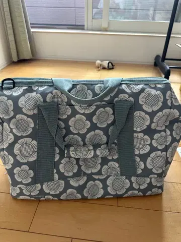 꽃무늬 빅 나일론 백