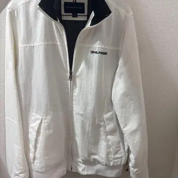 TOMMY HILFIGER 화이트 나일론 자켓 S/P