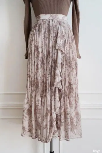 Herlipto Pleated Chiffon Long Skirt