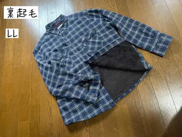 Hush Puppies 속기모 긴팔 버튼 셔츠 LL 체크 무늬 겉옷