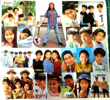 1990년대 아이돌 사진 씰 4시트 세트