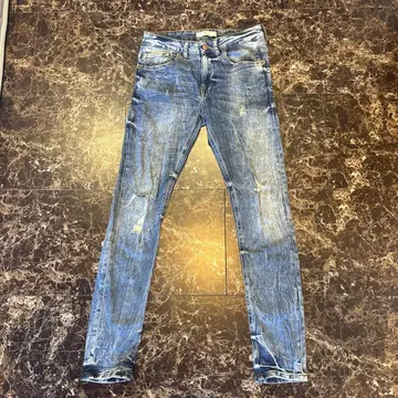 ZMDC 데님 스키니 데님 블루 데미지 가공 ZARA