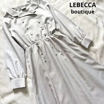 LEBECCA boutique 베이지 긴팔 셔츠 원피스