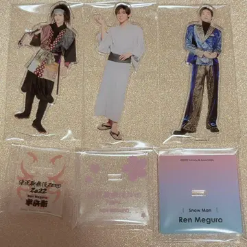 Snow Man 아크릴 스탠드 메구로 렌 3종