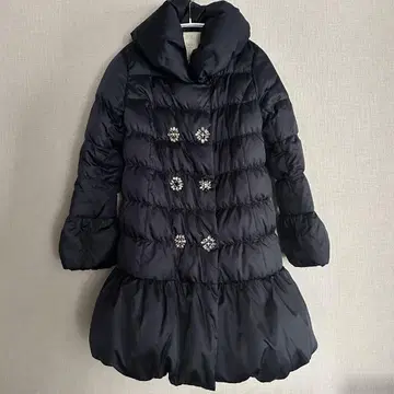 체스티 정품 비쥬 페플럼 플레어 다운코트