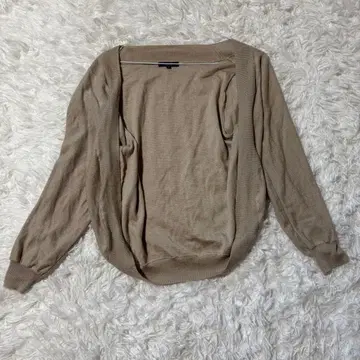 ROPE 여성용 긴팔 가디건 M 울 베이지 준 겉옷