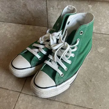 CONVERSE 그린 하이컷 스니커즈 US5.5
