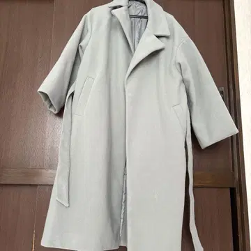 민트 그린 롱 코트 M