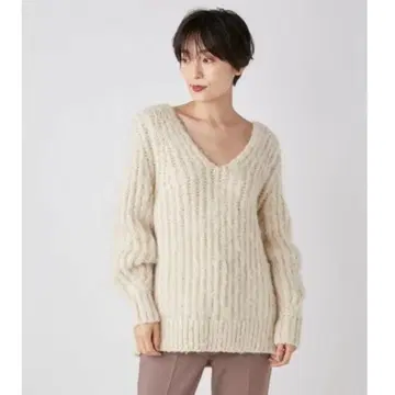 [ 프레이 아이디 ] 백 카슈쿨 모헤어 풀오버 아이보리
