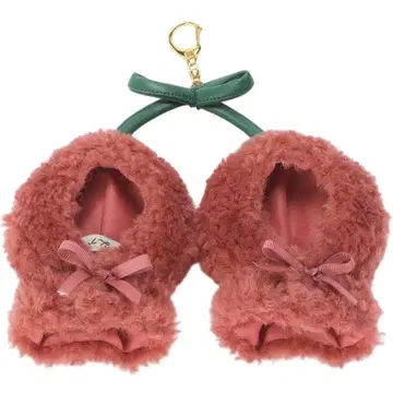 쌍둥이 체리 판초 10cm 봉제 인형 대응 키링 포함