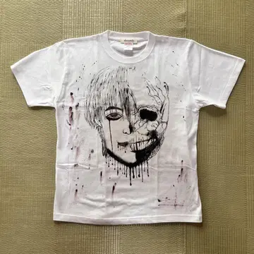 호러 페이스 카네키 켄 도쿄 구울 페인트 티셔츠 / M 사이즈 한정판