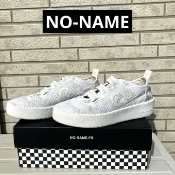 [새상품급] 노네임 NO NAME 스니커즈 (24cm) 벨크로 화이트