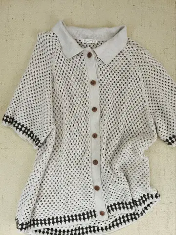 새상품급 GROWN UP Crochet Shirt S