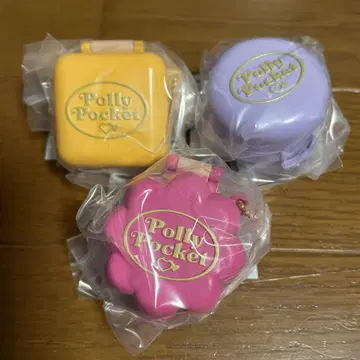 폴리 포켓 미니어처 참 2 가챠 핑크 오렌지 보라