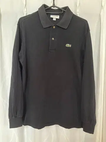 Lacoste 블랙 L1312 긴팔 피케 셔츠