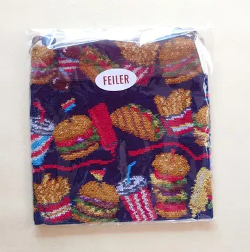 FEILER 러브러리 버거샵 복조리 파우치 네이비 미사용 새상품