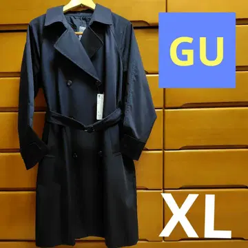 지유 GU 트렌치코트 다크 네이비 네이비 XL 사이즈