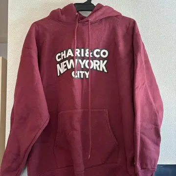 CHARI&CO 버건디 후드티