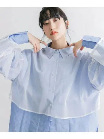 튤 레이어드 셔츠 KBF