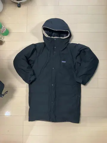파타고니아 롱 다운 코트 블랙 M