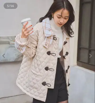 고베 레터스 퀼팅 더플 코트[K1365]