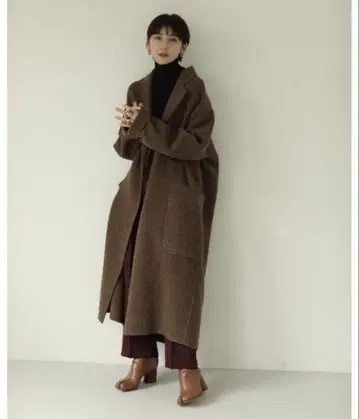 TODAYFUL 체크 무늬 체스터 코트 38
