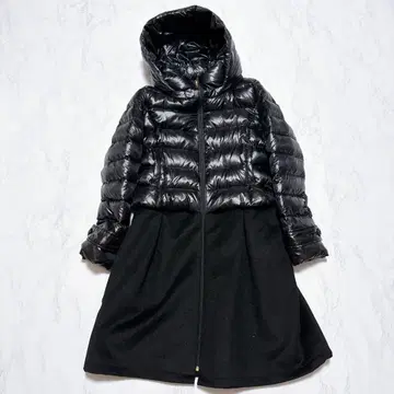 Merveilleux Vente 다운 캐시미어 코트 M 블랙