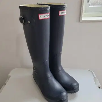 새상품급 HUNTER 오리지널 톨 레인부츠 23cm