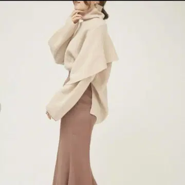 FRAY I.D 프레이 아이디 케이프 디자인 니트 풀오버 개성적