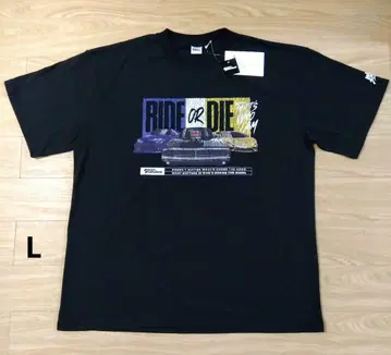 새상품 와일드 스피드 T셔츠 반팔 L 블랙