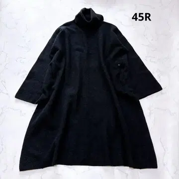 [새상품급] 45R 플로트 울 융모 터틀 니트 롱 원피스 R 자수