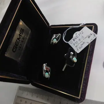 실버, 오팔의 태국 턱, 카우 세트입니다,