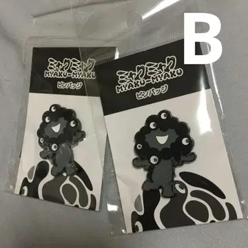 블랙 미야쿠미야쿠 핀 배지 2개