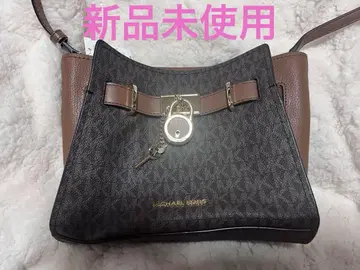 미사용 새상품 마이클코어스 MK 올 패턴 브라운 숄더백