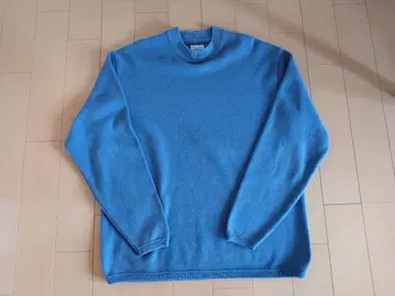 steven alan 모크넥 니트 블루