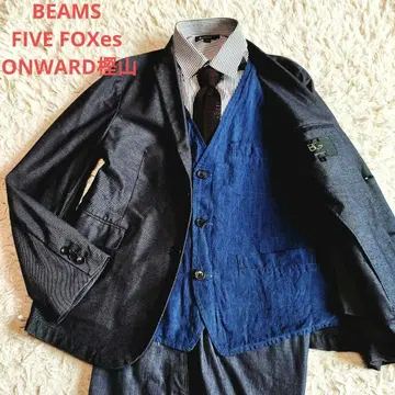 BEAMS x ONWARD  데님 쓰리피스 셋업 베스트