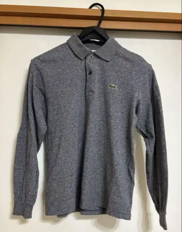 LACOSTE 피케 셔츠 긴팔 그레이