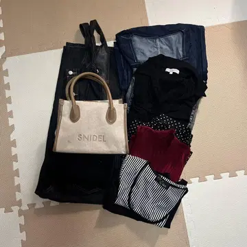 SNIDEL 베이지 백과 의류 세트 31일까지 판매
