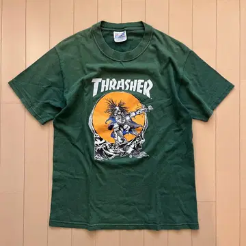 80's THRASHER Hanes 바디 프린트 T셔츠