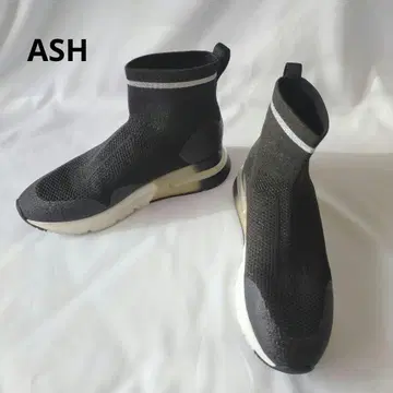55 [새상품급 가격 인하] ASH 아쉬 니트 스니커즈 통굽 하이컷