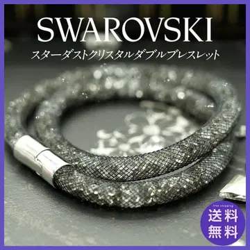 [ 주말 세일 ] SWAROVSKI 블랙 크리스탈 더블 팔찌