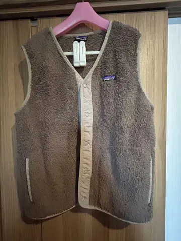 patagonia 플리스 베스트 L 사이즈 브라운