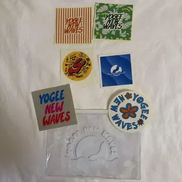 YOGEE NEW WAVES 스티커 세트 6개입 케이스 포함